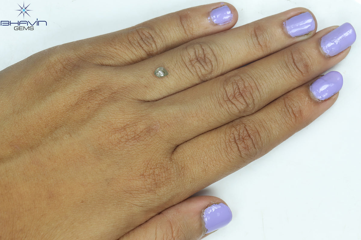 0.40 CT Natural Rough Diamond Salt And Pepper Color Clarity I3 (4.78 MM)