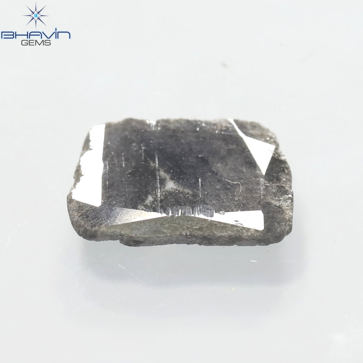 1.28 CT Slice Natural Diamond Salt And Pepper Color Clarity I3 (11.68 MM)