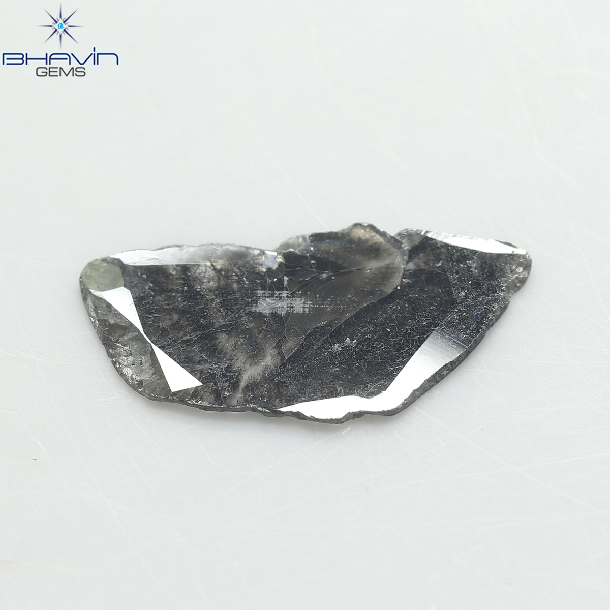 1.67 CT Slice Natural Diamond Salt And Papper Color Clarity I3 (16.00 MM)