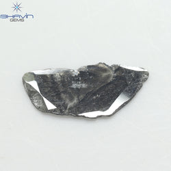 1.67 CT Slice Shape Natural Diamond Salt And Papper Color I3 Clarity (16.00 MM)