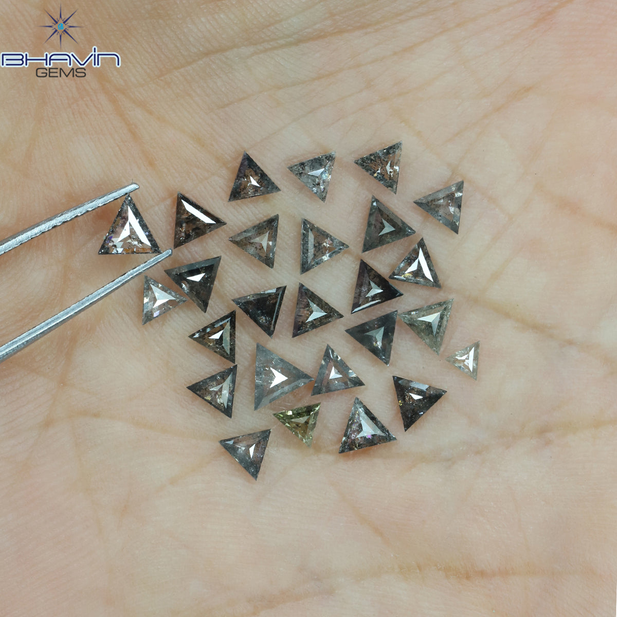 0.05 CT/5 ピース ラウンド シェイプ ナチュラル ルース ダイヤモンド ピンク カラー I1 クラリティ (0.05 MM)
