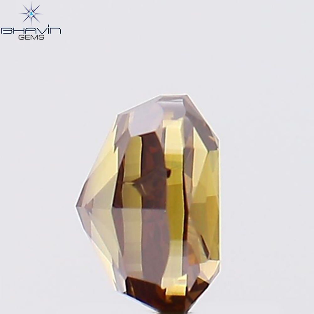 0.93 CT クッション シェイプ ナチュラル ルース ダイヤモンド グリーン カラー VS2 クラリティ (5.60 MM)