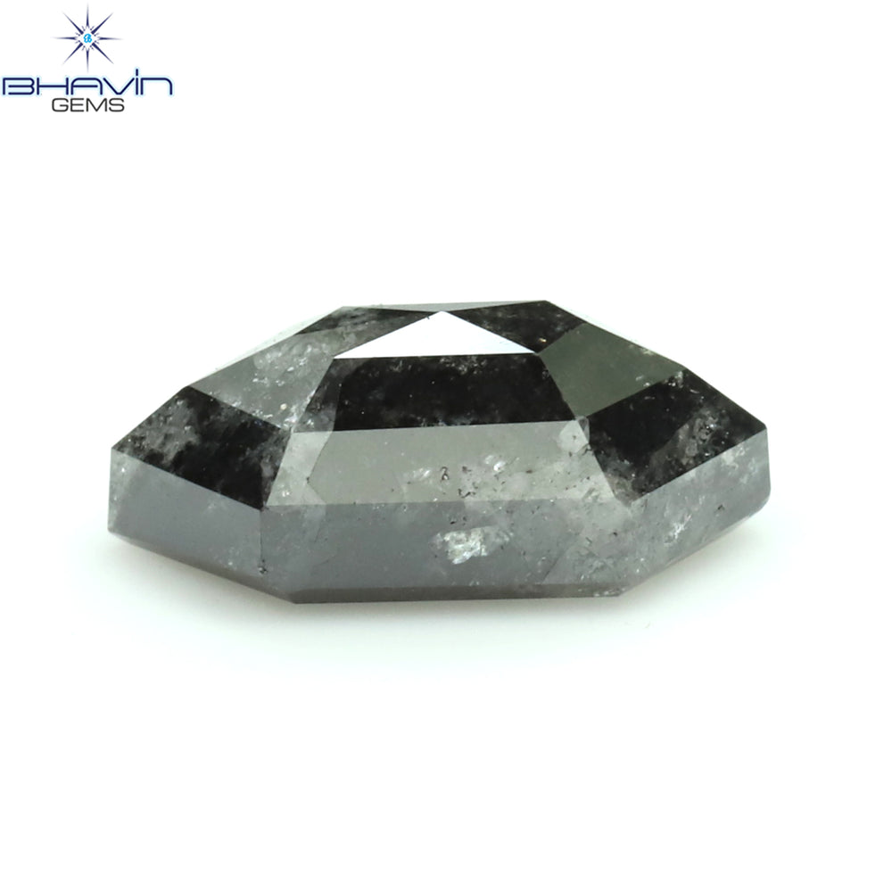 0.48 CT 六角形 天然ルース ダイヤモンド ソルト アンド ペッパー カラー I3 クラリティ (5.06 MM)
