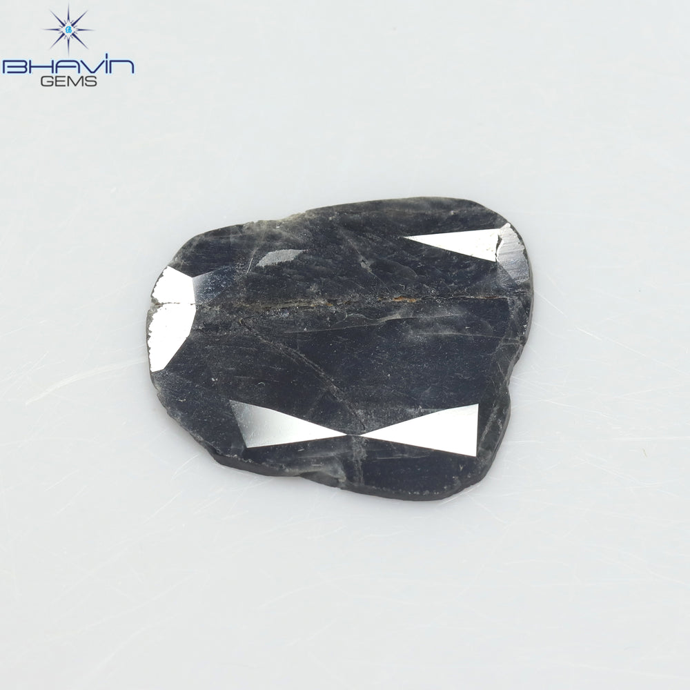 1.78 CT Slice Shape Natural Diamond Brown Color I3 Clarity (13.00 MM)