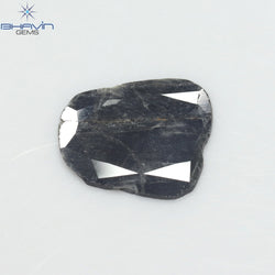 1.78 CT Slice Shape Natural Diamond Brown Color I3 Clarity (13.00 MM)