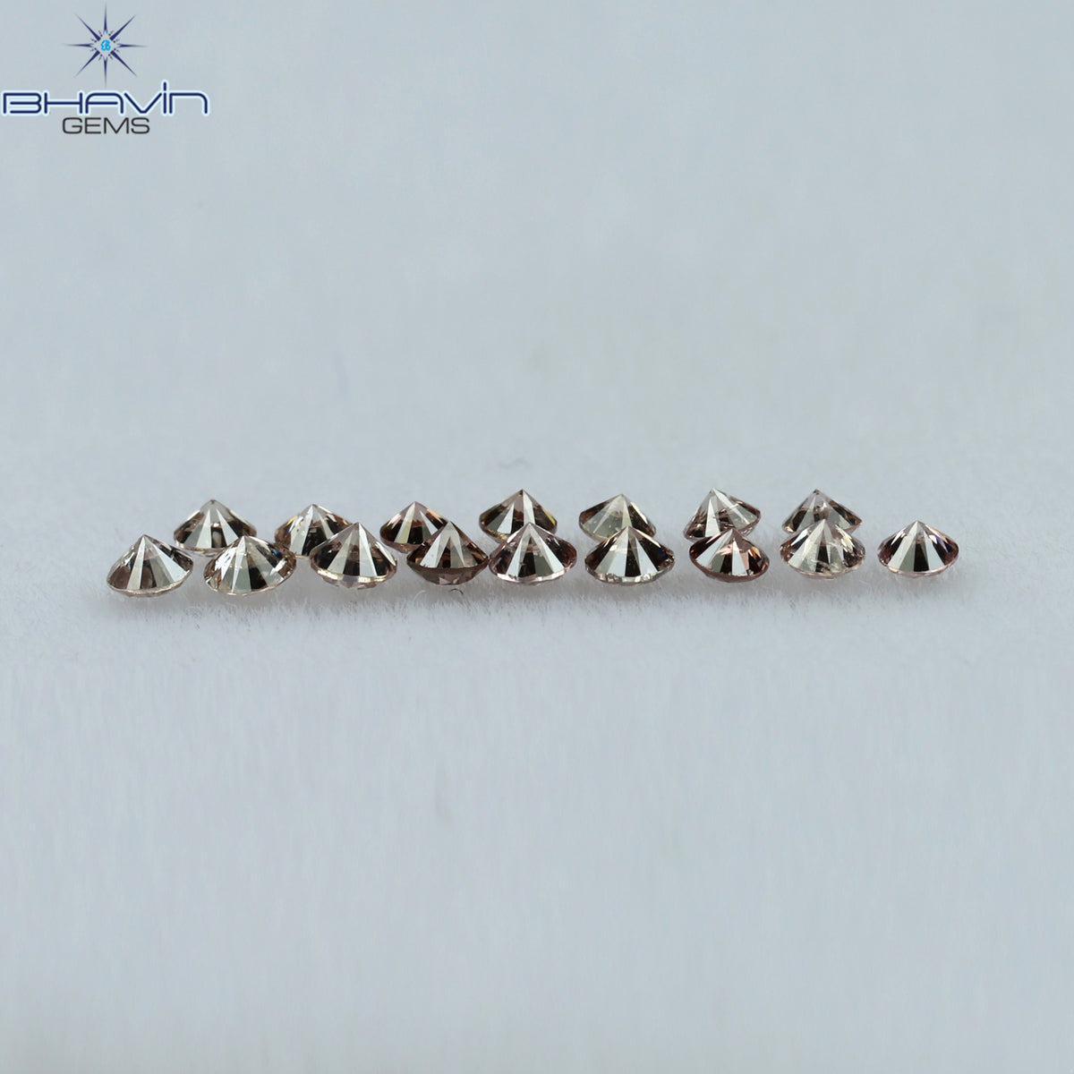 0.69 CT/48 Pcs Natural Round Diamond Pink (Argyle) Color Clarity SI (1.70 MM)