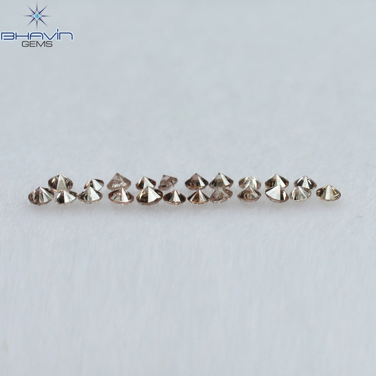 0.26 CT/39 Pcs Natural Round Diamond Pink (Argyle) Color Clarity SI (1.35 MM)
