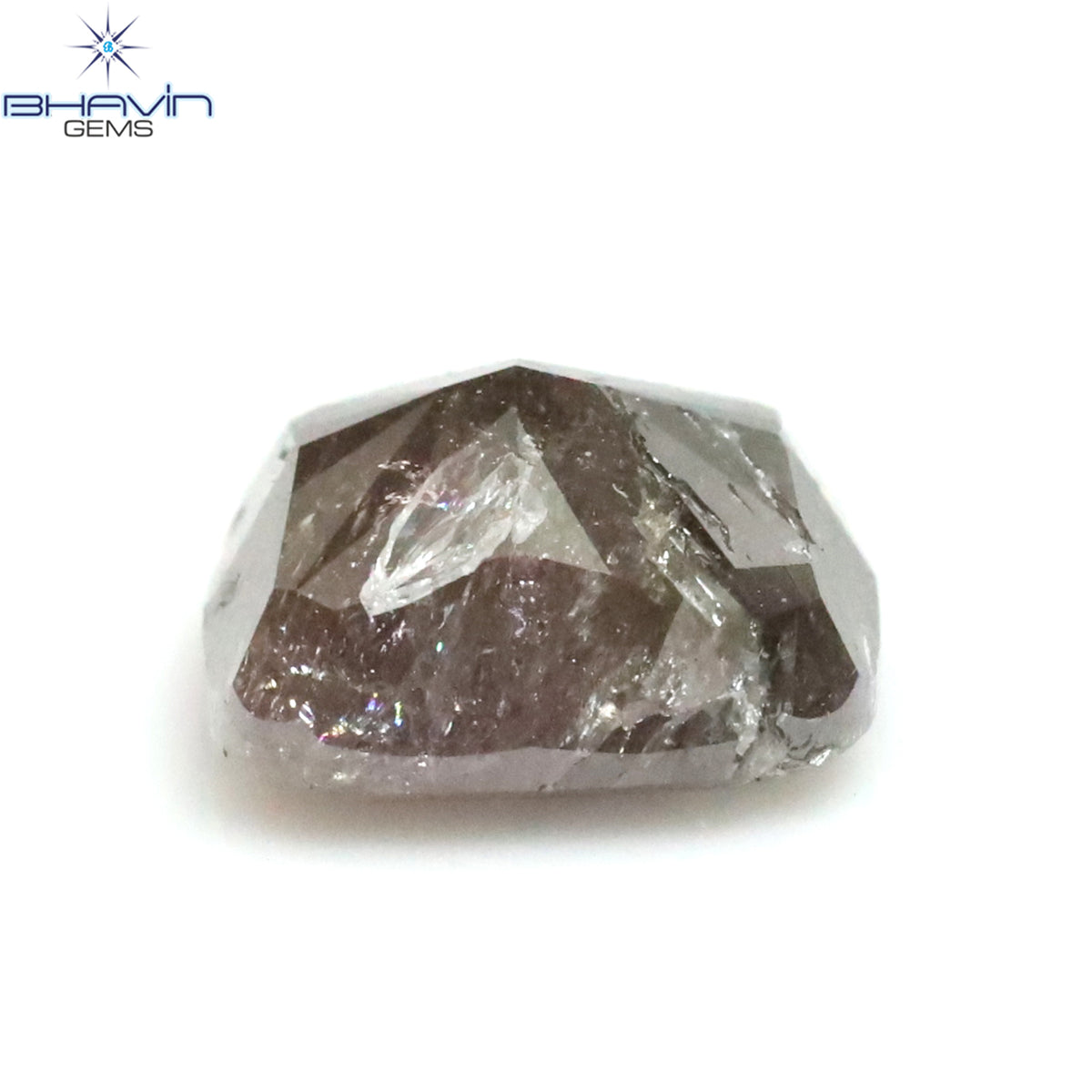 0.86 CT クッション ダイヤモンド ピンク カラー ナチュラル ルース ダイヤモンド I2 クラリティ (5.02 MM)