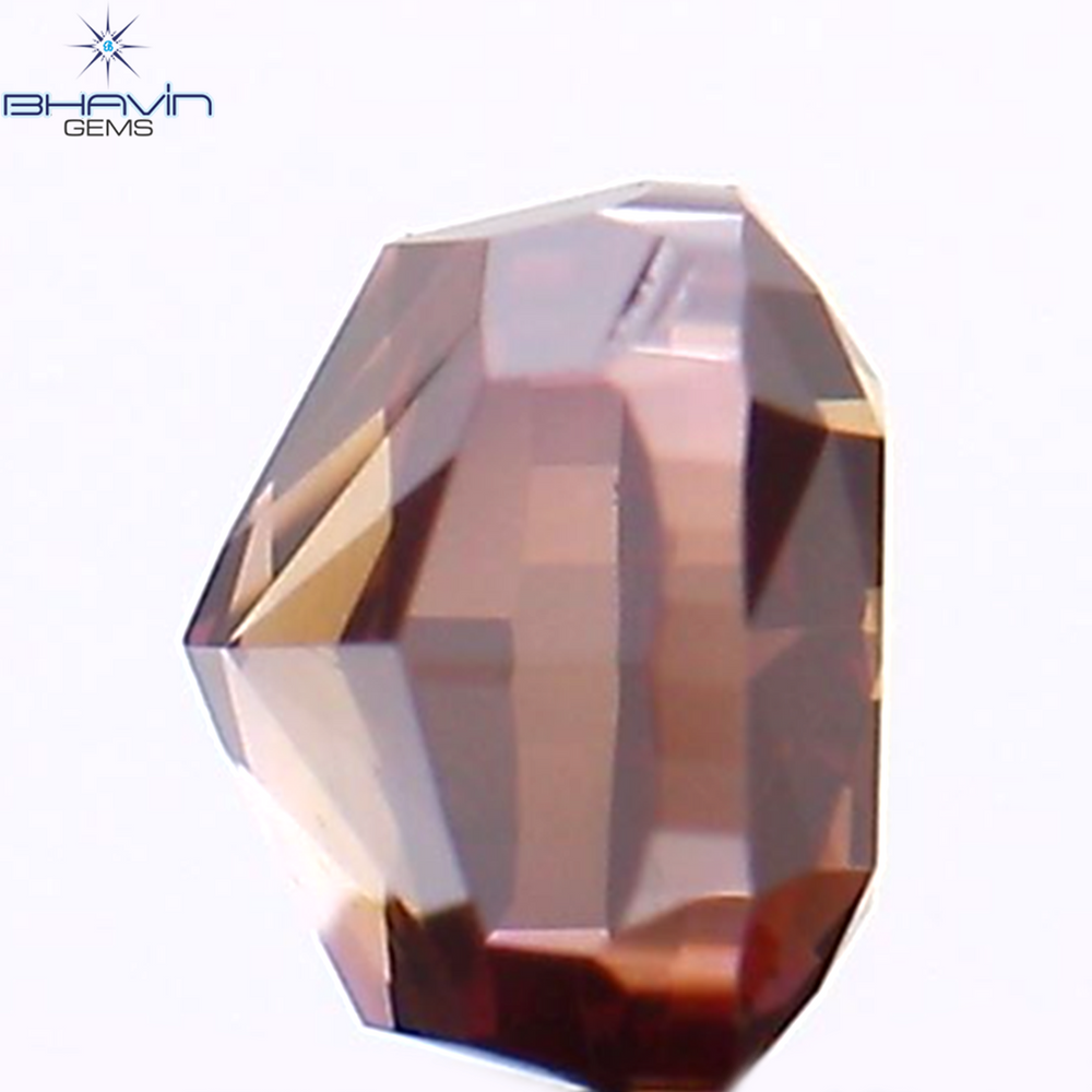 0.22 CT クッション シェイプ ナチュラル ルース ダイヤモンド 強化ピンク色 VS1 クラリティ (3.17 MM)