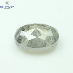 1.79 CT Oval Shape Natural Diamond Salt And Pepper Color I3 Clarity (7.90 MM)