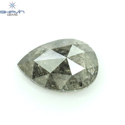0.49 CT Pear Shape Natural Loose Diamond Salt And Pepper Color I3 Clarity (6.15 MM)