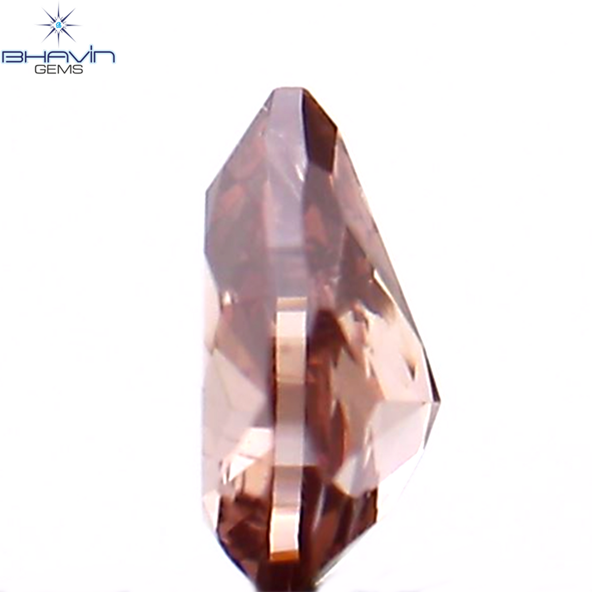 0.11 CT Natural Pear Diamond Enhanced Pink Color Clarity VS1 (3.68 MM)