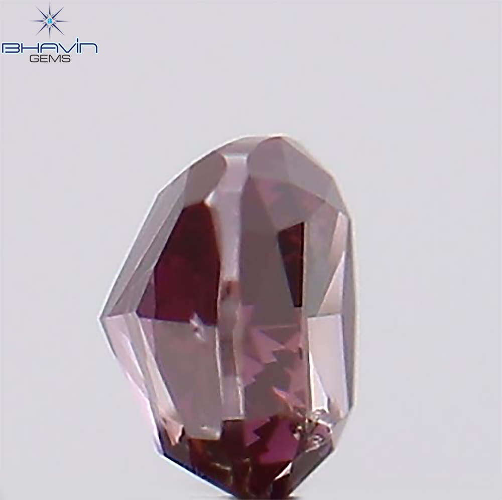 0.10 CT Cushion Natural Diamond Enhanced Pink Color Clarity SI2 (2.66 MM)