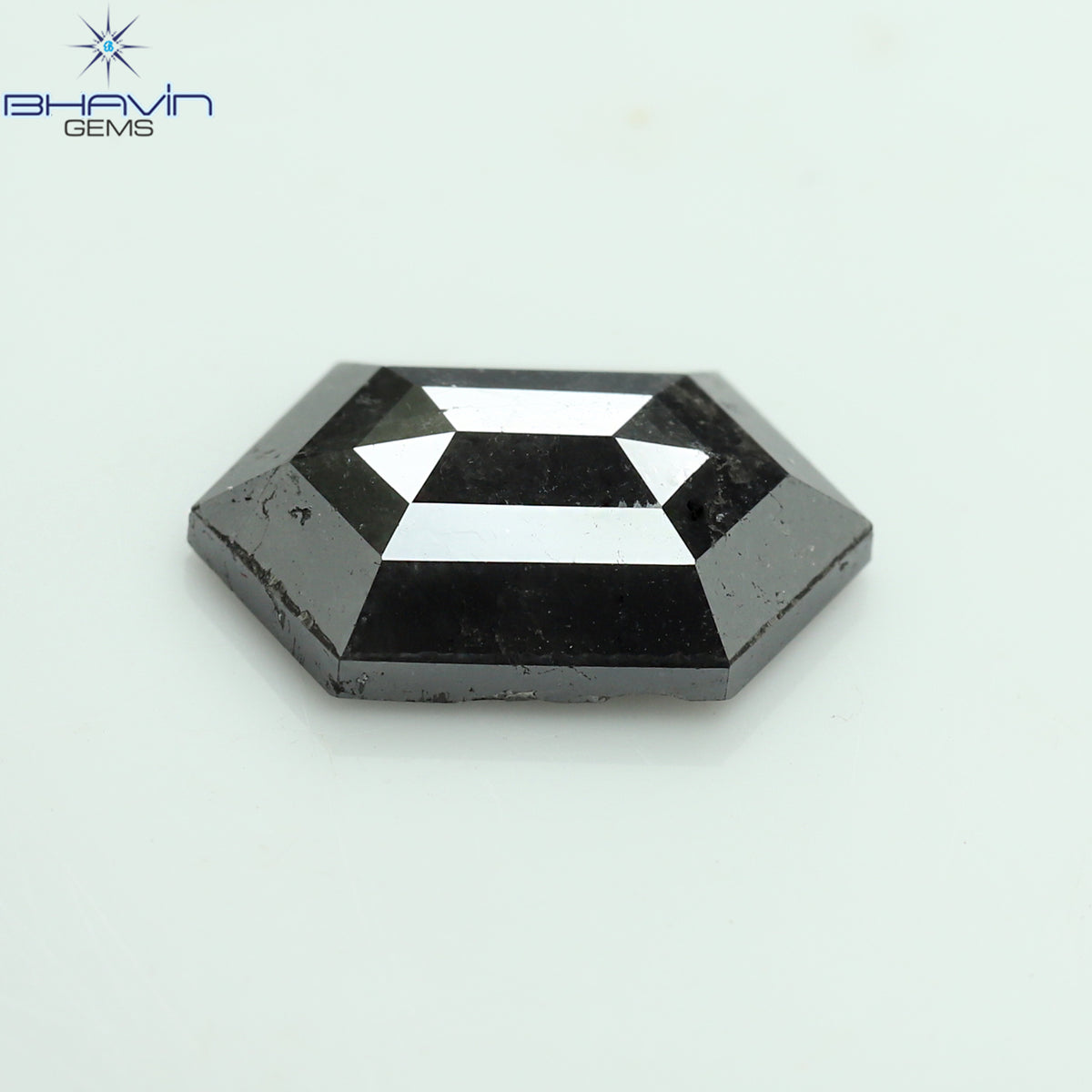 2.37 CT Natural Hexagon Diamond Salt And Pepper Color Clarity I3 (11.66 MM)