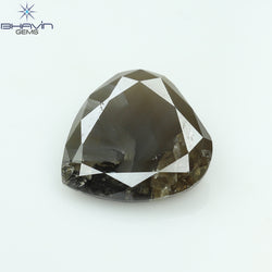 3.02 CT Pear Shape Natural Loose Diamond Brown Color I3 Clarity (10.25 MM)