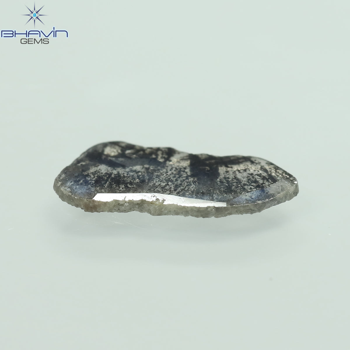 1.10 CT Slice Natural Diamond Salt And Pepper Color Clarity I3 (14.00 MM)