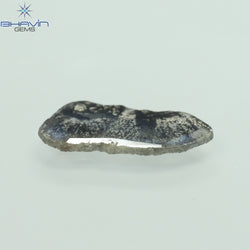 1.10 CT Slice Shape Natural Diamond Salt And Pepper Color I3 Clarity (14.00 MM)