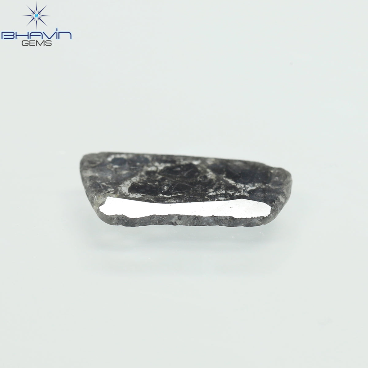 0.95 CT Slice Natural Diamond Salt And Pepper Color Clarity I3 (11.56 MM)