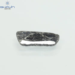 0.95 CT Slice Shape Natural Diamond Salt And Pepper Color I3 Clarity (11.56 MM)