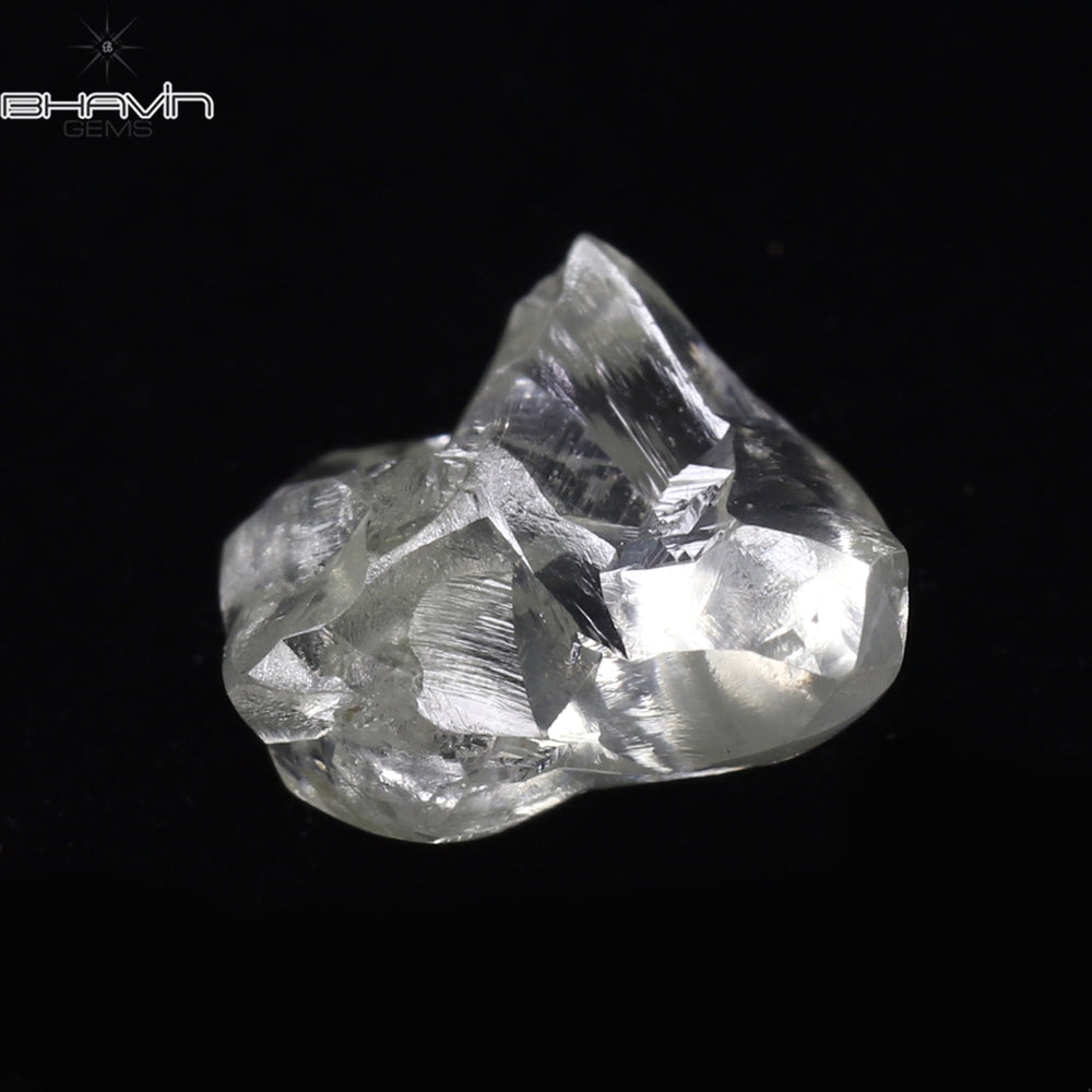 0.73 CT Rough Shape Natural Diamond White Color VS2 Clarity (6.83 MM)