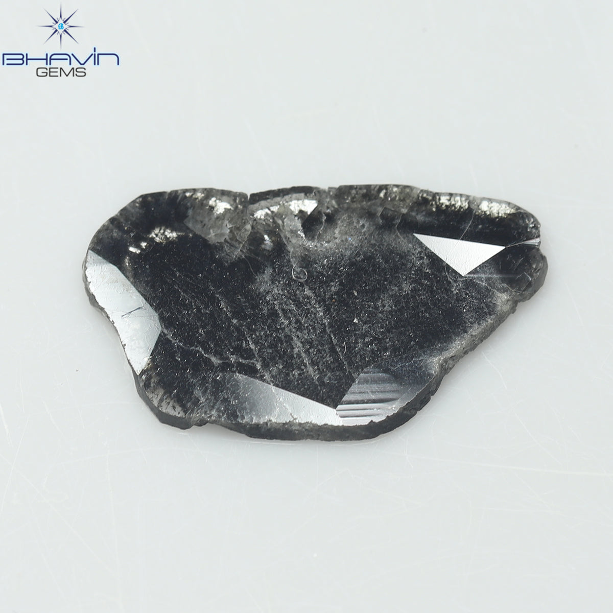 1.34 CT Slice Natural Diamond Salt And Pepper Color Clarity I3 (14.50 MM)