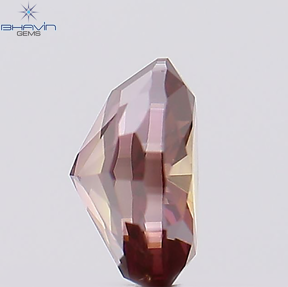 0.39 CT Oval Natural Diamond Pink Color Clarity VS1 (4.84 MM)