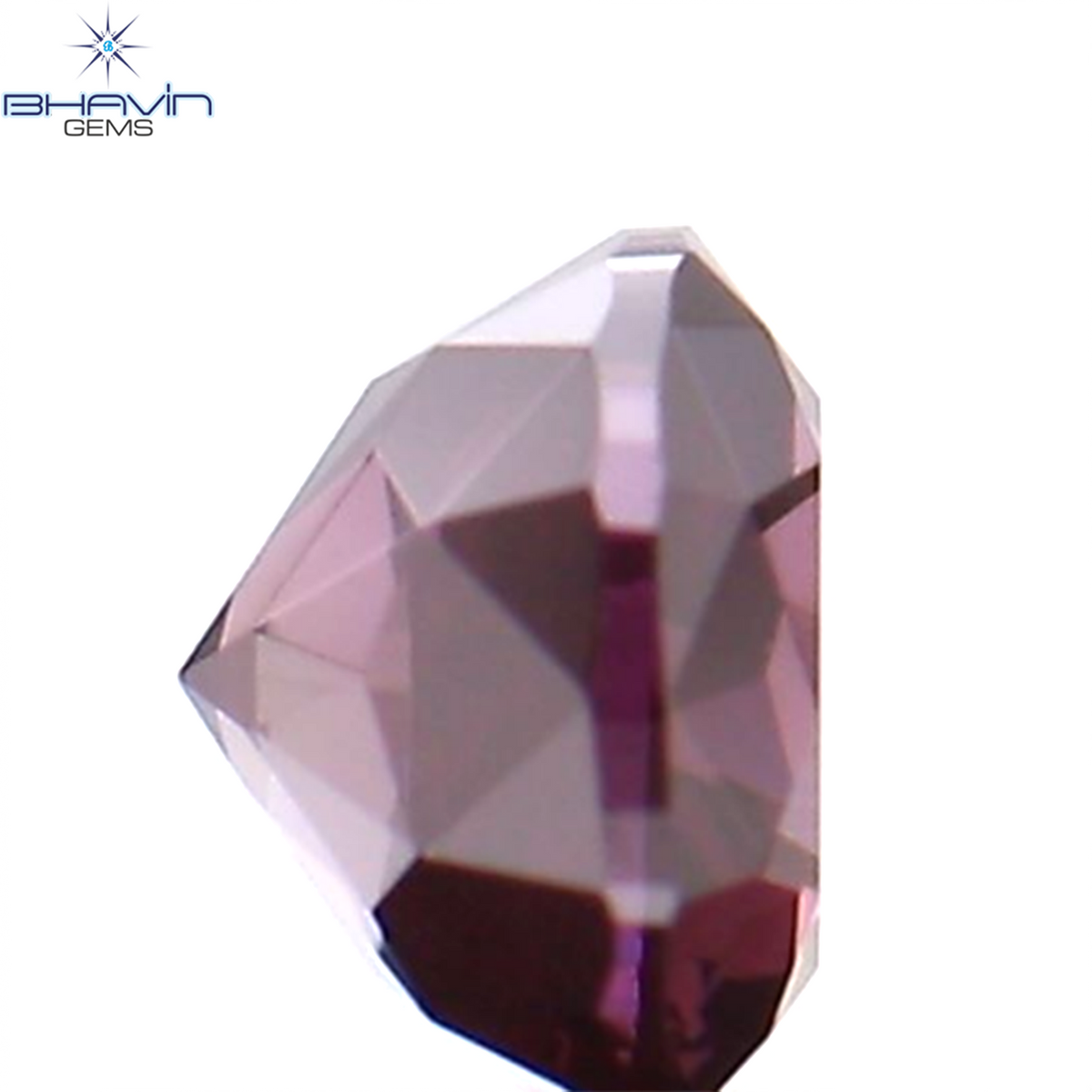 0.26 CT Natural Cushion Diamond Enhanced Pink Color Clarity VS1 (3.59 MM)