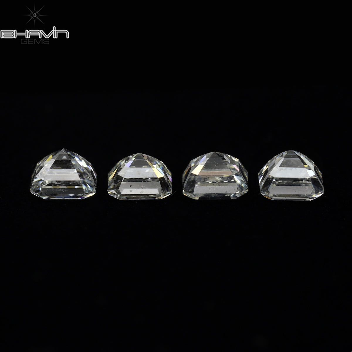 0.20 CT Natural Asscher Diamond White (G+) Color Clarity VVS-VS (3.40 MM)