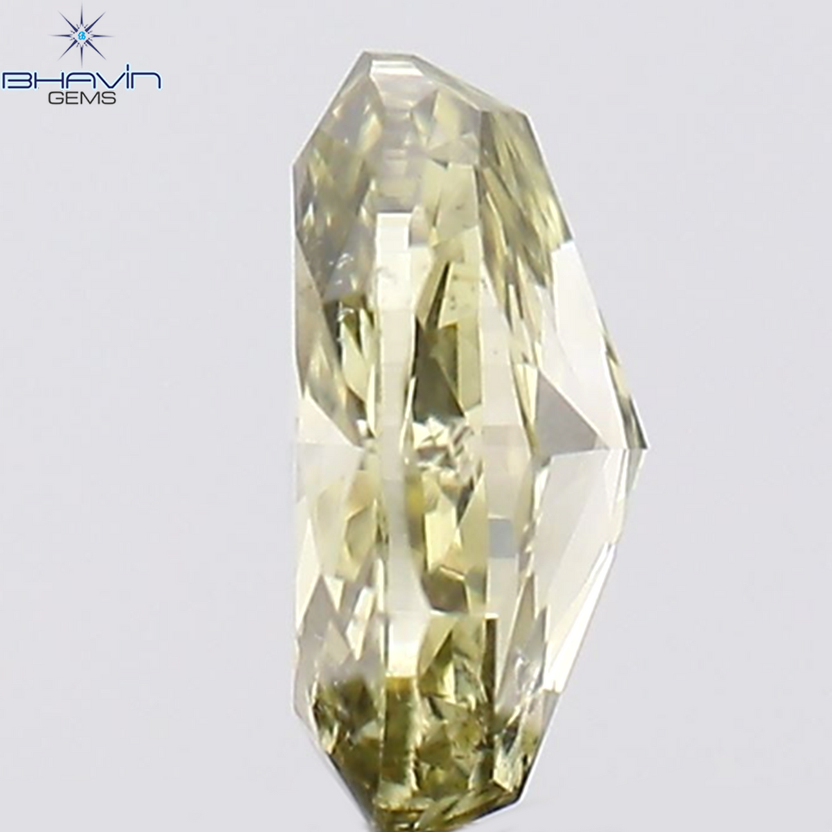 0.18 CT Natural Oval Diamond Green (Chameleon) Color Clarity SI1 (4.20 MM)