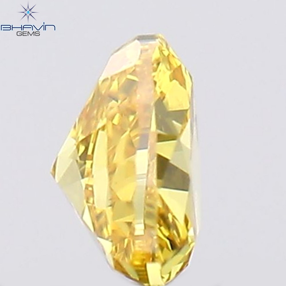 0.11 CT Heart Shape Natural Diamond Yellow Color VS1 Clarity (3.02 MM)