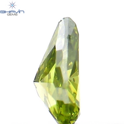 0.15 CT Pear Shape Natural Diamond Green Color SI1 Clarity (4.12 MM)