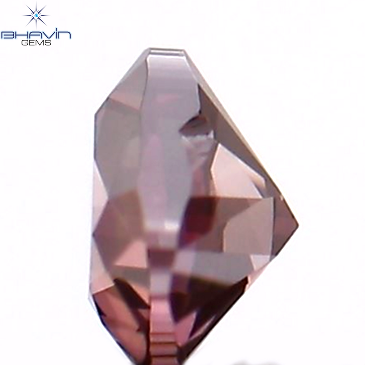 0.08 CT Natural Heart Diamond Enhanced Pink Color Clarity VS1 (2.78 MM)