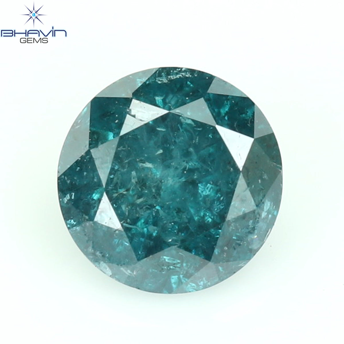 0.27 CT Natural Round Diamond Enhanced Blue Color Clarity I3 (4.18 MM)