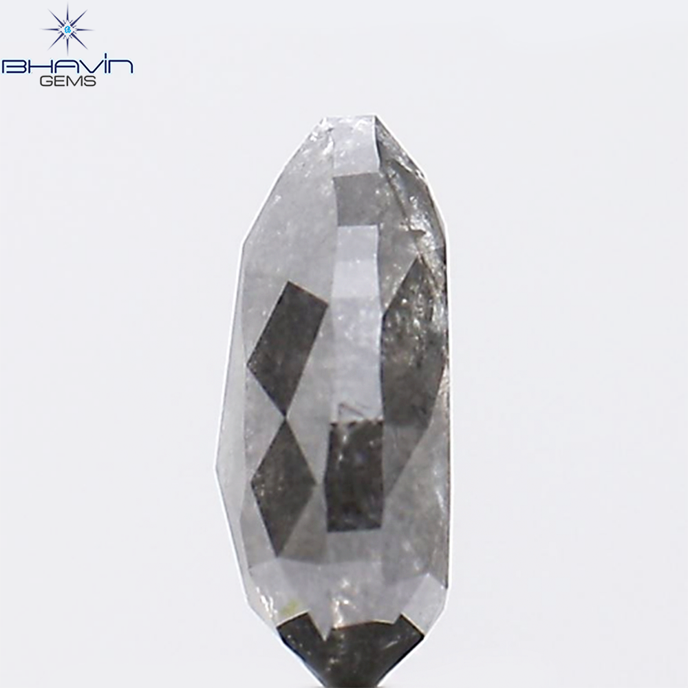 1.85 CT Natural Pear Diamond Salt And Pepper Color Clarity I3 (9.12 MM)