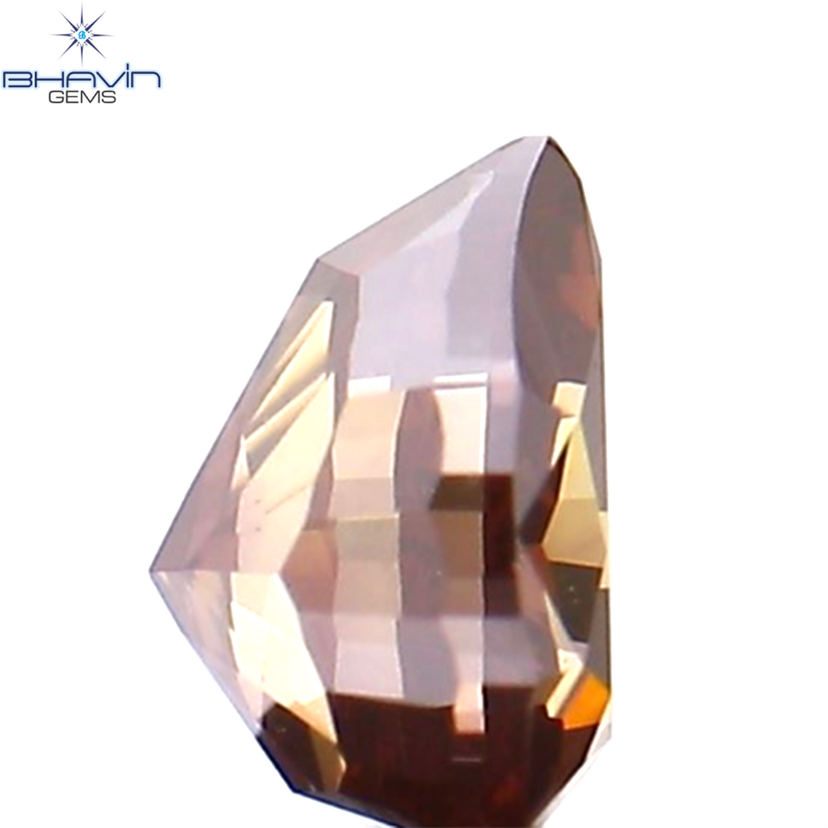0.25 CT Natural Pear Diamond Enhanced Pink Color Clarity VS1 (4.05 MM)