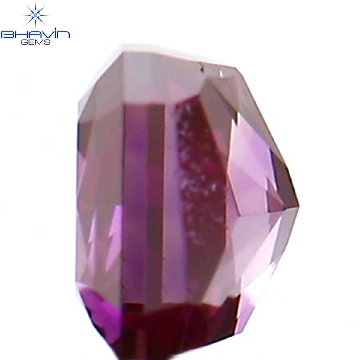 0.22 CT Natural Radiant Diamond Enhanced Pink Color Clarity VS1 (3.18 MM)