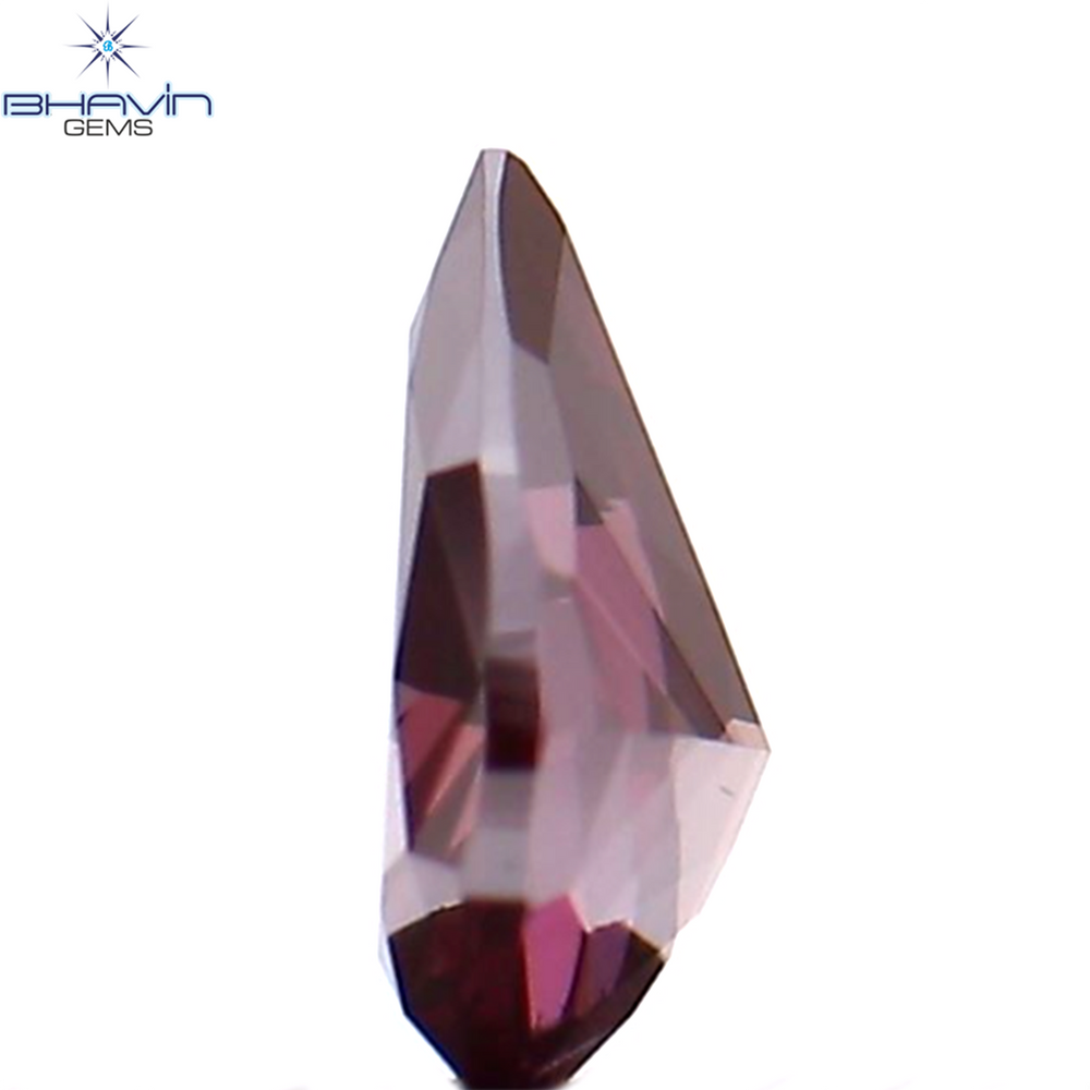 0.29 CT ペアシェイプ ナチュラル ダイヤモンド ピンク色 VS1 クラリティ (4.80 MM)