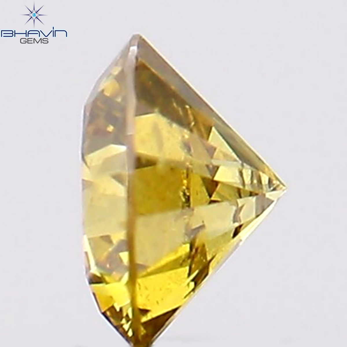 0.21 CT ラウンド シェイプ ナチュラル ダイヤモンド オレンジ色 SI2 クラリティ (3.80 MM)