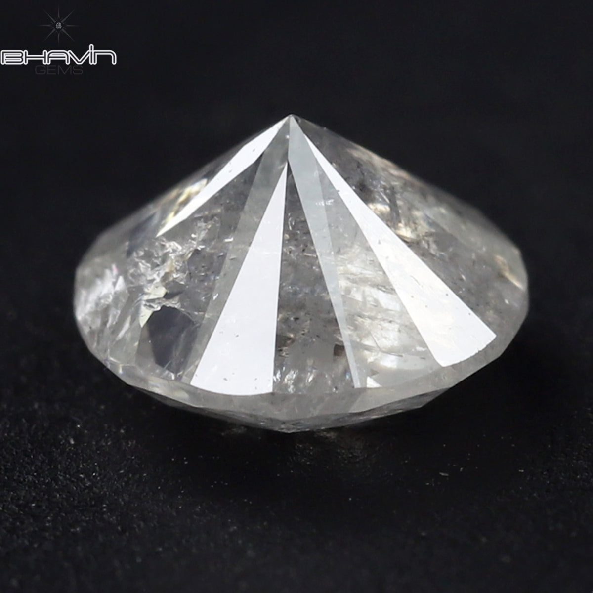 0.56 CT ラウンド シェイプ ナチュラル ダイヤモンド ホワイト カラー I3 クラリティ (5.15 MM)