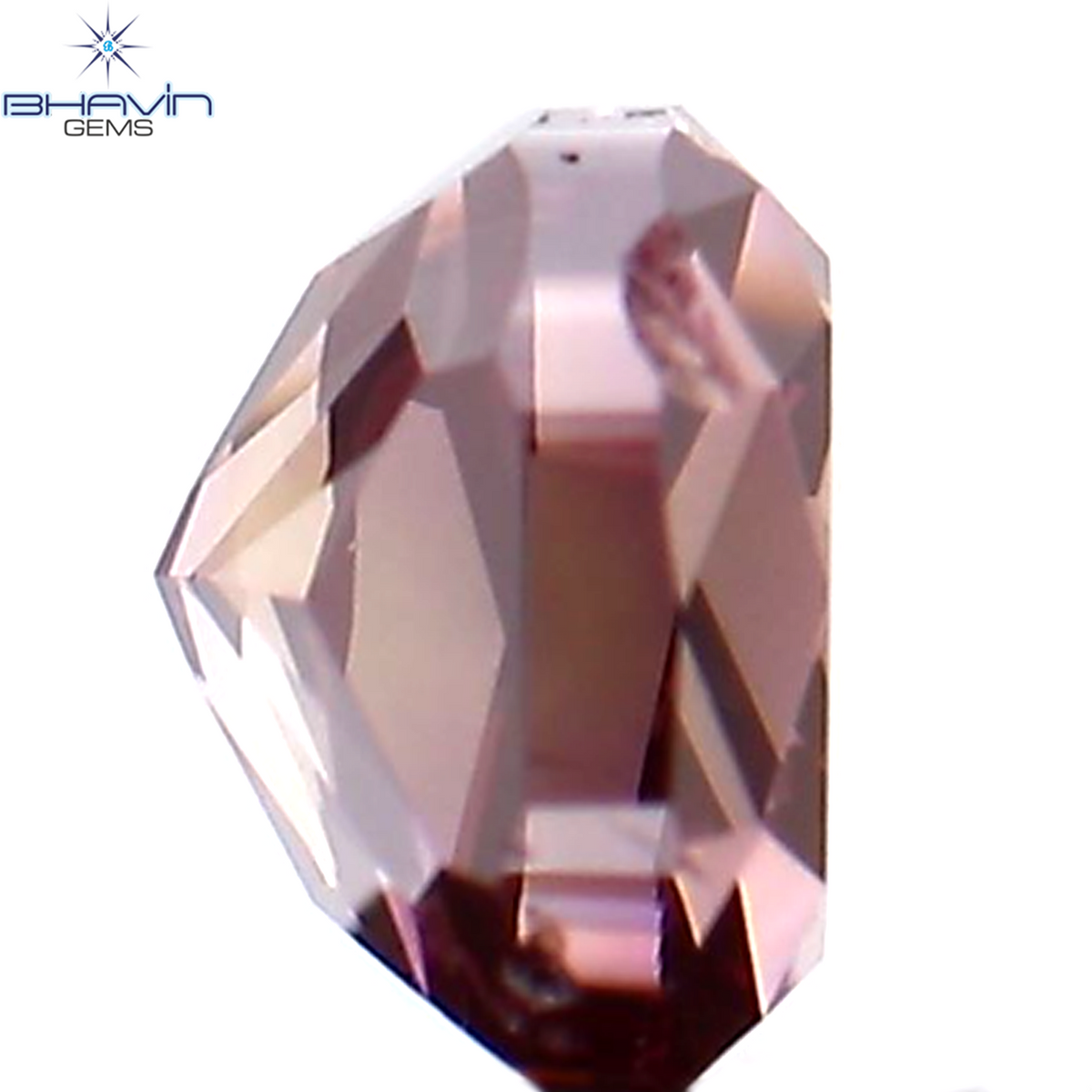 0.27 CT Natural Cushion Diamond Enhanced Pink Color Clarity VS2 (3.60 MM)