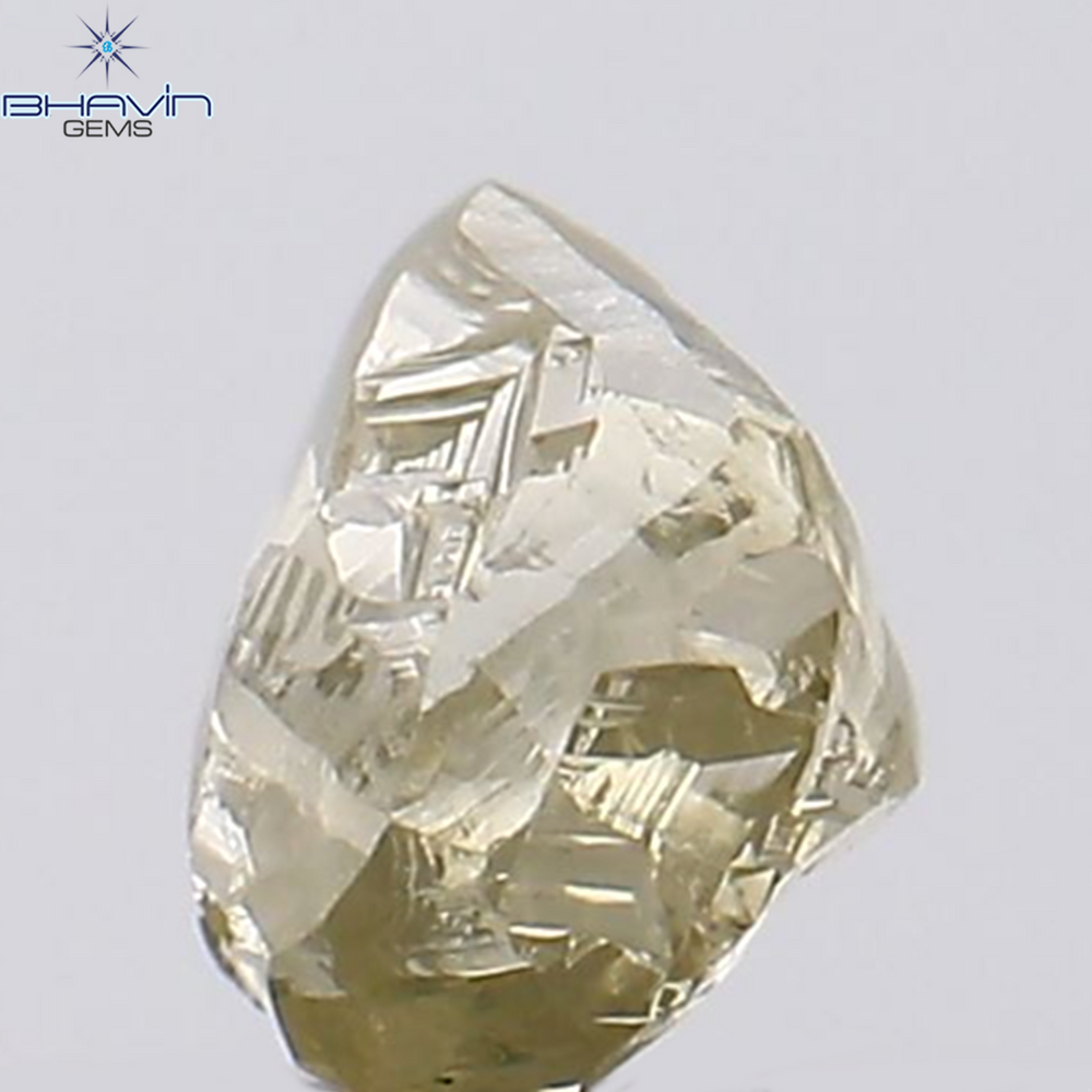 0.31 CT Rough Shape Natural Loose Diamond Yellow Color VS2 Clarity (3.49 MM)