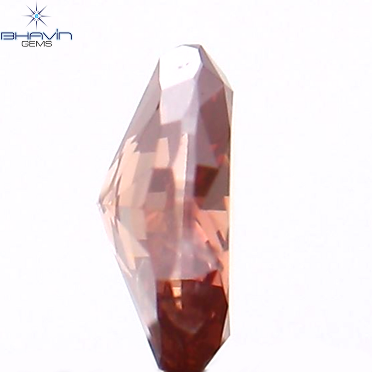 0.12 CT オーバルシェイプ 天然ダイヤモンド 強化ピンク色 SI1 クラリティ (3.62 MM)