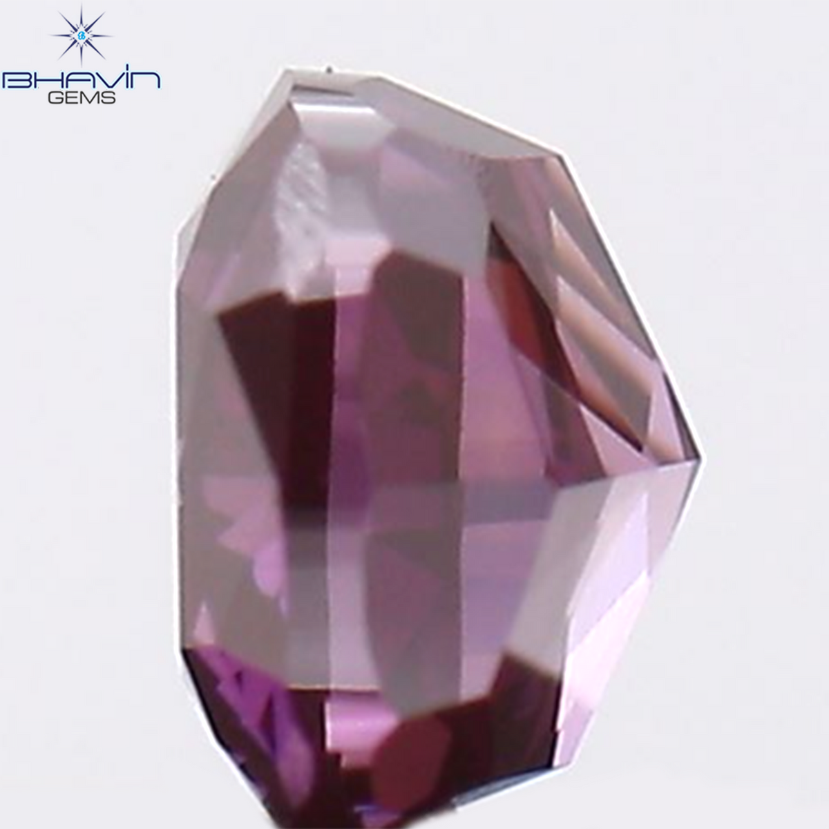 0.19 CT Natural Cushion Diamond Enhanced Pink Color Clarity VS1 (3.08 MM)