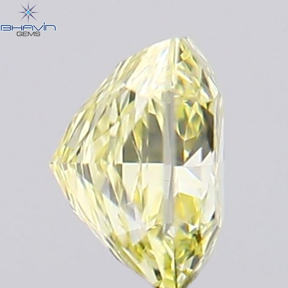 0.28 CT Radiant Shape Natural Diamond Yellow Color VS2 Clarity (3.74 MM)
