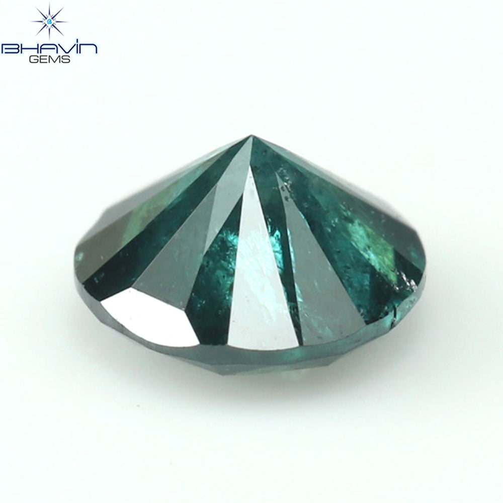 0.25 CT Natural Round Diamond Enhanced Blue Color Clarity I3 (3.93 MM)