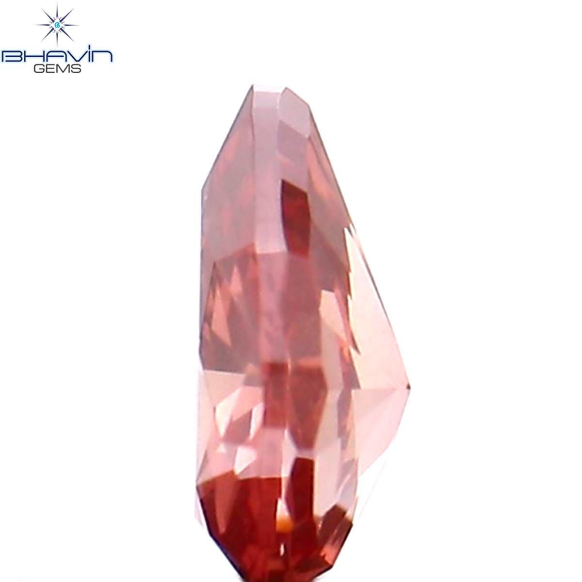 0.23 CT Natural Pear Diamond Enhanced Pink Color Clarity VS2 (4.72 MM)