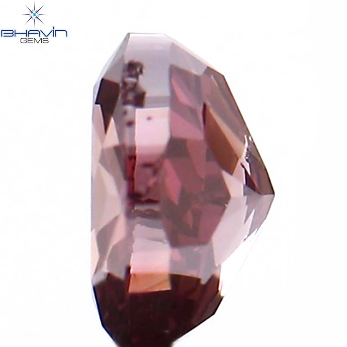 0.21 CT Natural Oval Diamond Enhanced Pink Color Clarity VS2 (3.98 MM)