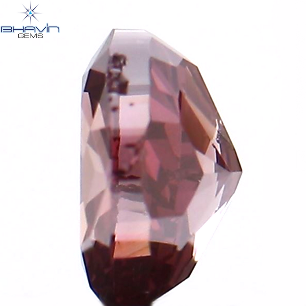 0.21 CT オーバル シェイプ ナチュラル ルース ダイヤモンド ピンク カラー VS2 クラリティ (3.98 MM)