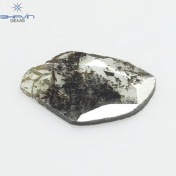 0.45 CT Slice Shape Natural Diamond Salt And Pepper Color I3 Clarity (0.45 MM)