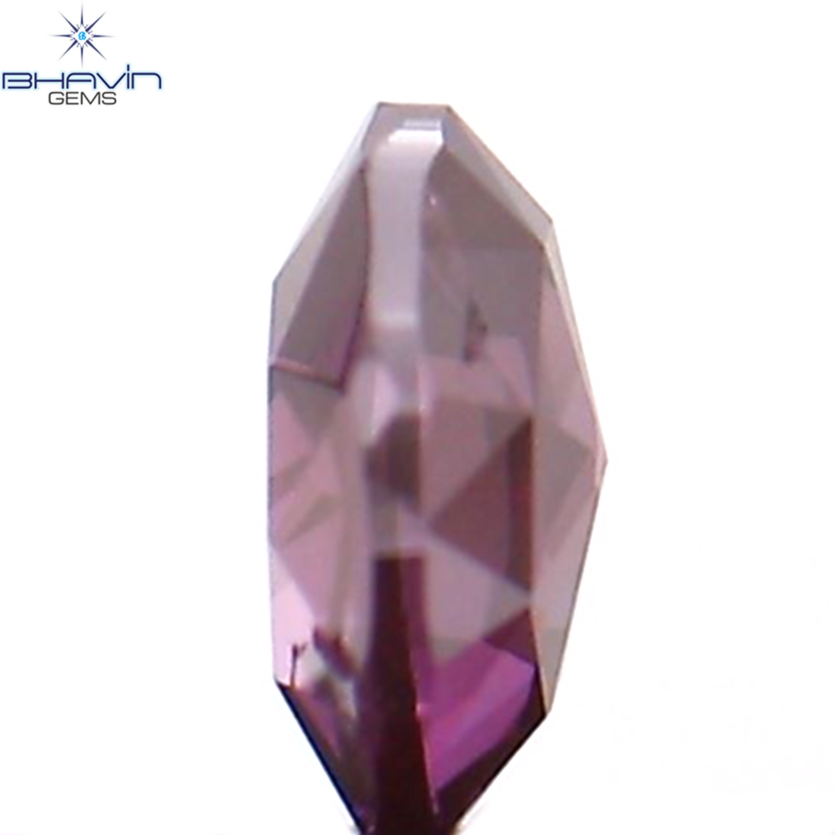 0.13 CT Natural Round Rose Cut Diamond Enhanced Pink Color Clarity SI2 (3.30 MM)